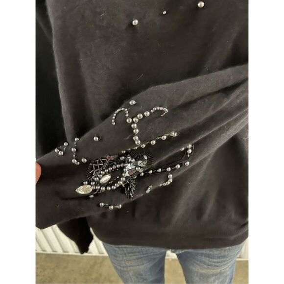 Justine Todd beaded sweater size medium - Picture 3 of 5